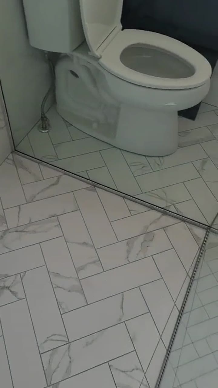 Walkthrough of a finished Calacatta marble master bathroom by Blue Tile & Marble Toronto
